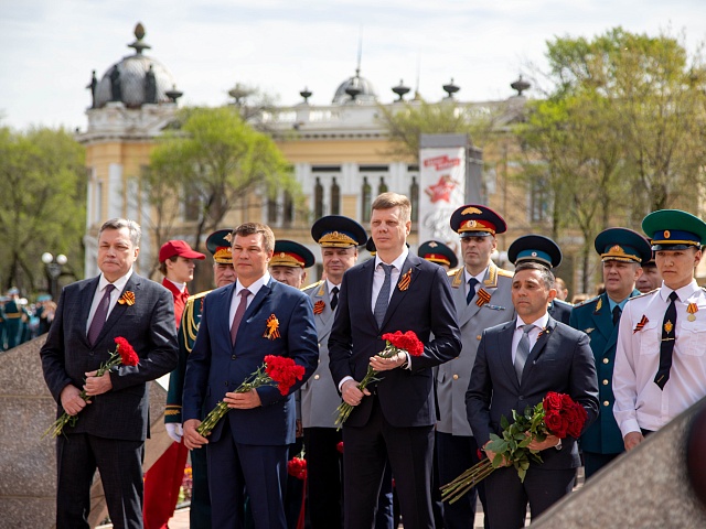 Церемония возложения цветов, посвященная 79-летию Победы в Великой Отечественной войне